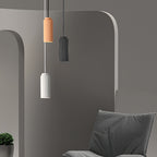 White Metal Pendants Light Nordic Style Solid Color Ceiling Lamp