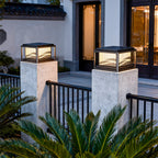 Contemporary Pillar Lights Waterproof Wave Pattern Lamp