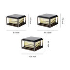 Contemporary Pillar Lights Waterproof Wave Pattern Lamp