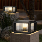 Waterproof Outdoor Pillar Solar Lights Retro Style