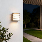 Square LED Wall Lights Black Outdoor Waterproof Light