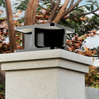 Modern Square Pillar Lights Waterproof Stainless Steel Courtyard