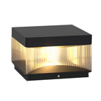 Square Pillar Lights Industrial Black Outdoor Waterproof Post Lights