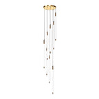 Contemporary Staircase Chandelier Spiral Tube Ceiling Light