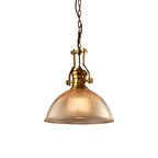 Textured Glass Pendant Light Retro Industrial Glass Ceiling Light