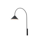 Wall Arm Light Creative Black Long Rod Decorative Iron Art Lamp