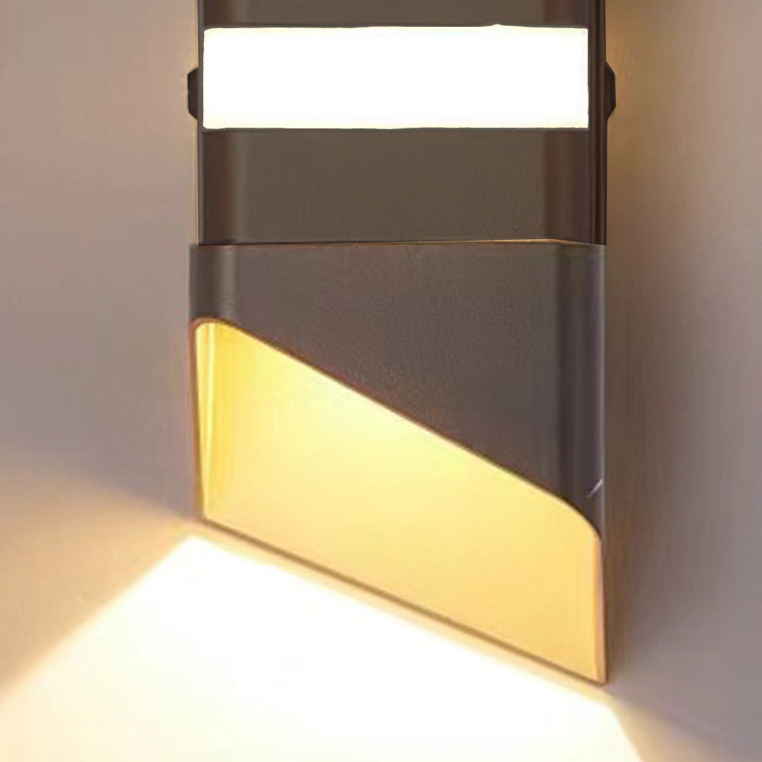 Square Tube LED  Up And Down Outdoor Wall Lights