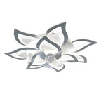 White Ceiling Fan With Light and Remote Modern Dimmable Ceiling Fan