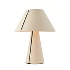 Table White Lamps Modern Pleated Shade Elegant Bedroom Bedside Lamp