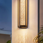 Outdoor Sconces Black Waterproof Linear Wall Light