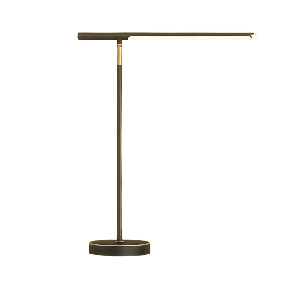 Copper Linear Brass LED Desk Lamp with Adjustable Angle for Home Office Lighting