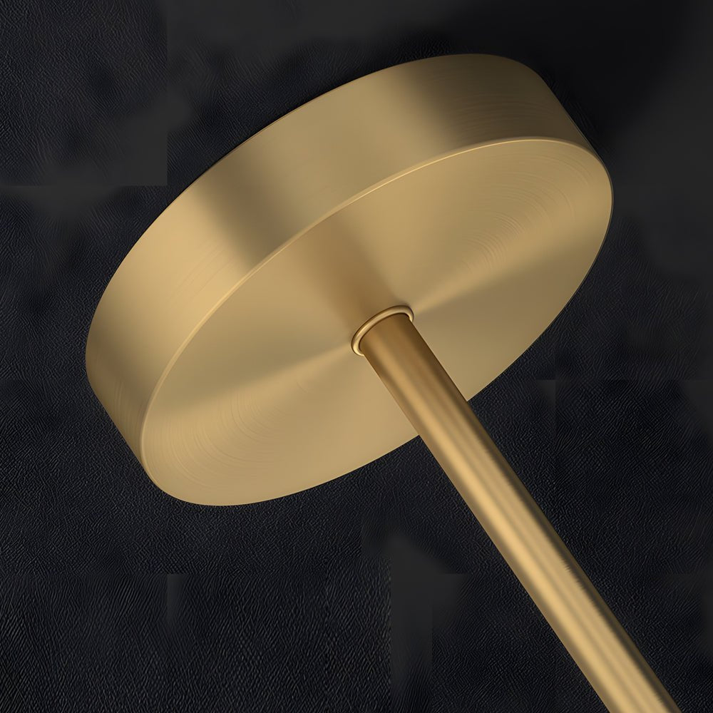 Copper Linear Brass LED Desk Lamp with Adjustable Angle for Home Office Lighting