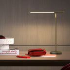 Copper Linear Brass LED Desk Lamp with Adjustable Angle for Home Office Lighting