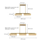 Copper Pendant Lights For Kitchen Island Linear Three-Temperature Ceiling Light