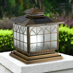 Copper Pillar Lights Classic Bronze Waterproof LED Light