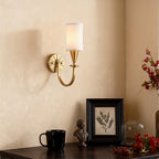Copper Wall Lights American Creative Fabric Lampshade Lamp