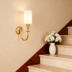 Copper Wall Lights American Creative Fabric Lampshade Lamp