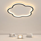 Could Shaped White Black Flush Mount Light for Restaurant Study Bedroom