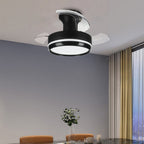 Ceiling Fan with Remote Light Minimalist Dimming LED 3-Blade Fan Lamp