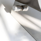 Cream White Glass Ball LED Wall Light with Dimmable Feature