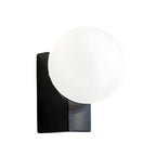Cream White Glass Ball LED Wall Light with Dimmable Feature