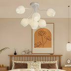 Creative 7 Heads Flowers Three Step Dimming French Style Chandelier Light
