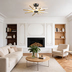 Creative Ceiling Fan Light Modern LED Starburst Light