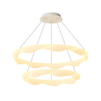 Creative Cream Style Designer Rings 3 Step Dimming Modern Chandelier
