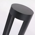 [Open-Box] Waterproof LED Outdoor Bollard Lights Hollow Cylindrical Black Lamp for Elegant Exterior Lighting