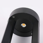 [Open-Box] Waterproof LED Outdoor Bollard Lights Hollow Cylindrical Black Lamp for Elegant Exterior Lighting