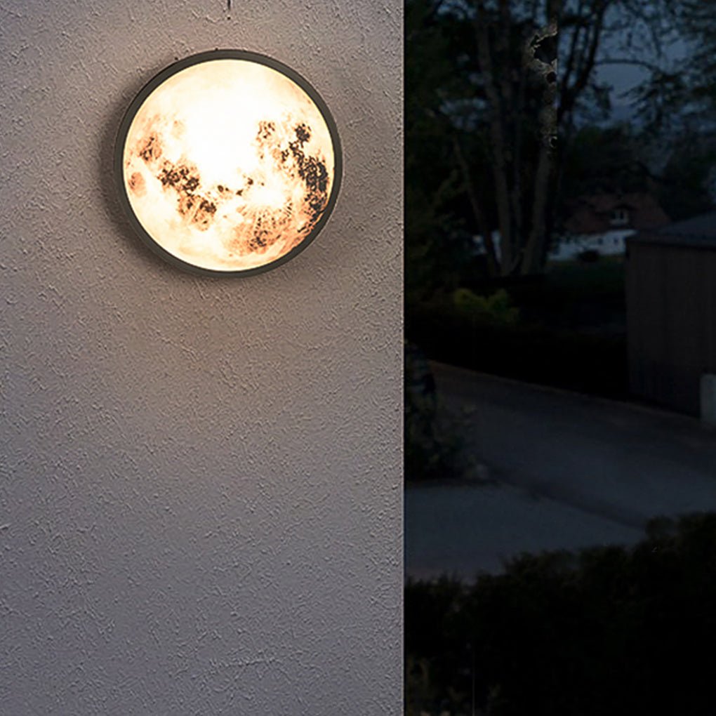 Modern Moon Wall Light Creative Outdoor Waterproof LED Light