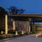 Modern Rectangular Outdoor Bollard Lights - Sleek and Durable