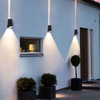 Black up down Outdoor Wall Lights Modern LED Creative Lamp