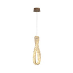 Creative Ring Crystal Circle Luxury LED 3 Step Dimming Modern Chandelier