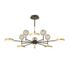 Creative Round Stars Ball Three Step Dimming Modern Ceiling Lights Fixture