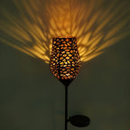 Vintage Red Wine Glass Solar LED Garden Lights Enchanting Outdoor Ambiance