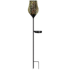Vintage Red Wine Glass Solar LED Garden Lights Enchanting Outdoor Ambiance