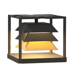 Freestanding Layered LED Pillar Light Outdoor Waterproof Garden Lamp