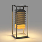 Freestanding Layered LED Pillar Light Outdoor Waterproof Garden Lamp