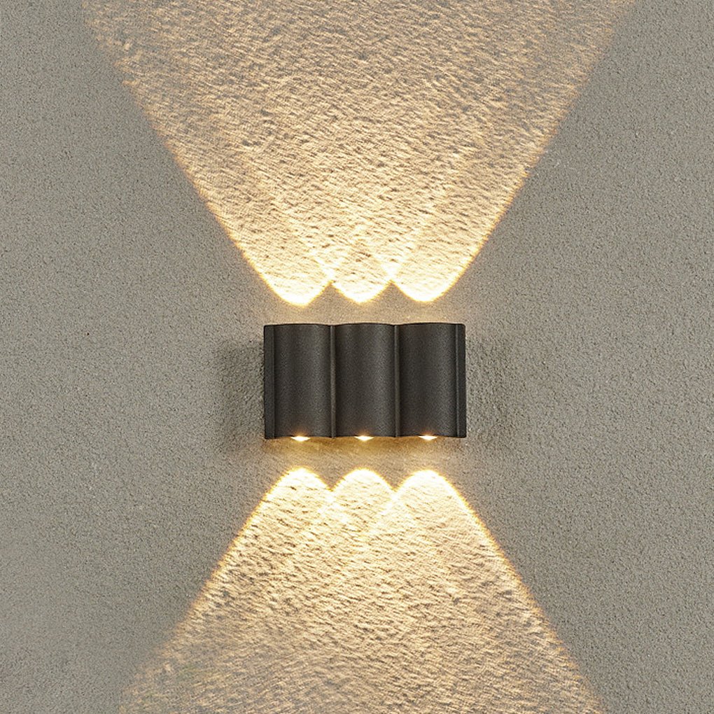 Outdoor Wall Light up down Black LED Waterproof Light