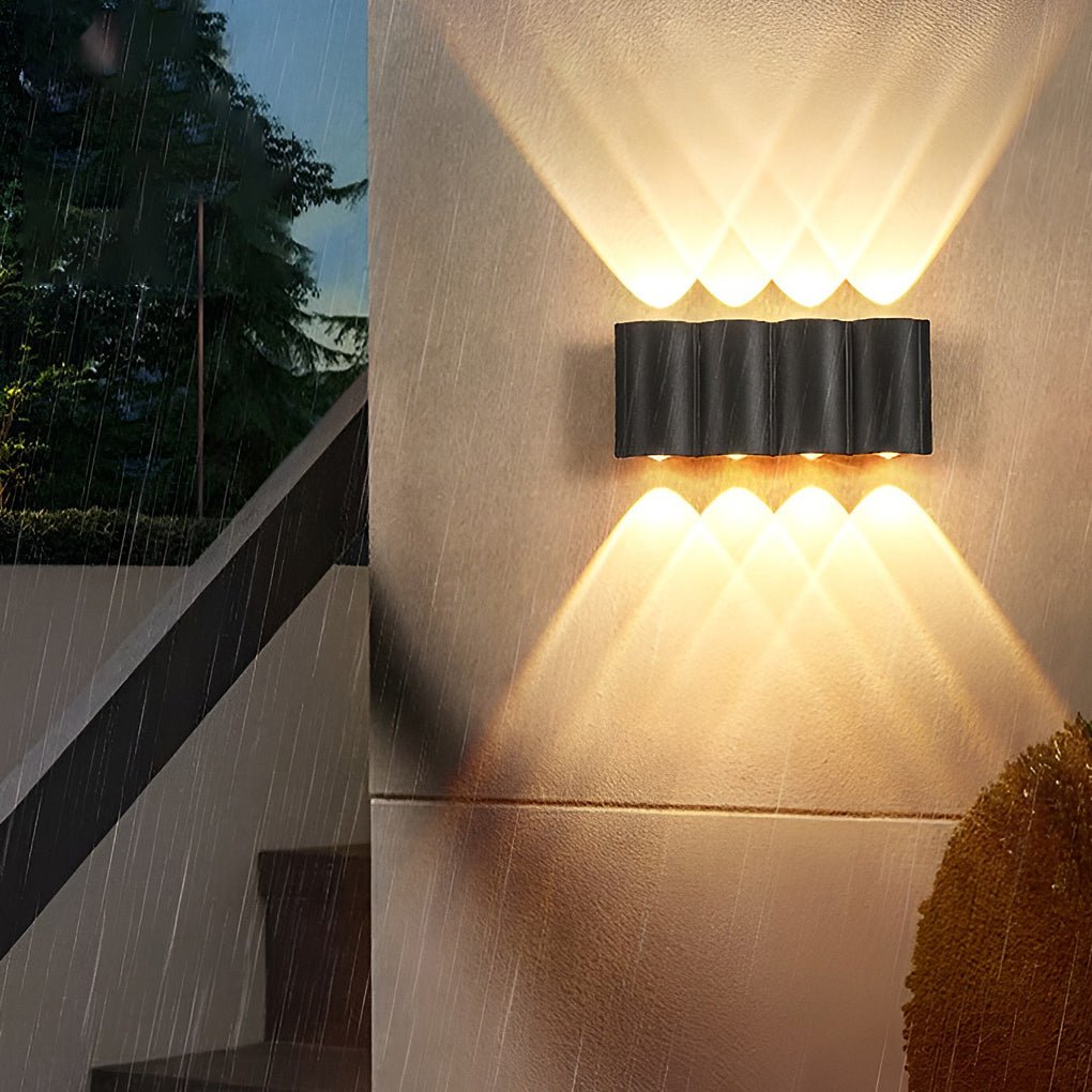 Outdoor Wall Light up down Black LED Waterproof Light