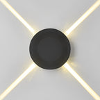 Cross Light Beams Wall Sconce Minimalist Unique Outdoor Light