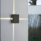 Cross Light Beams Wall Sconce Minimalist Unique Outdoor Light