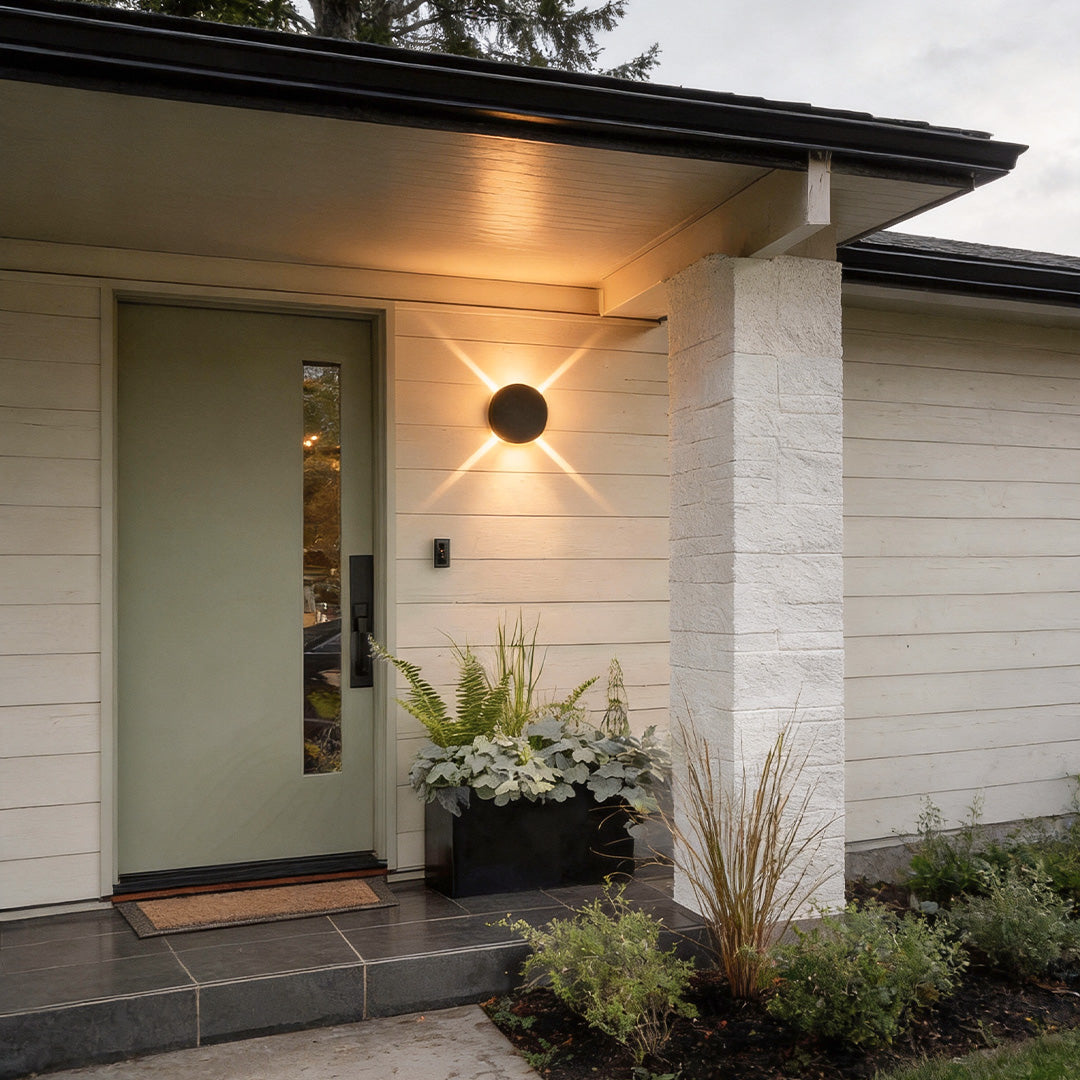 Cross Light Beams Wall Sconce Minimalist Unique Outdoor Light