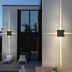 Cross Light Beams Wall Sconce Minimalist Unique Outdoor Light