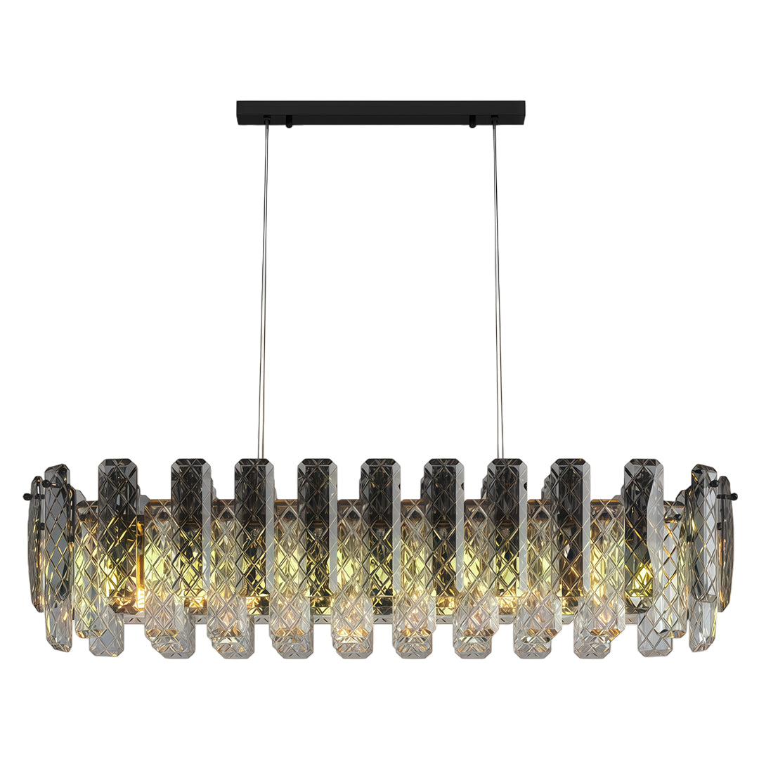 Contemporary Crystal Chandeliers Eye-Protecting Ceiling Light