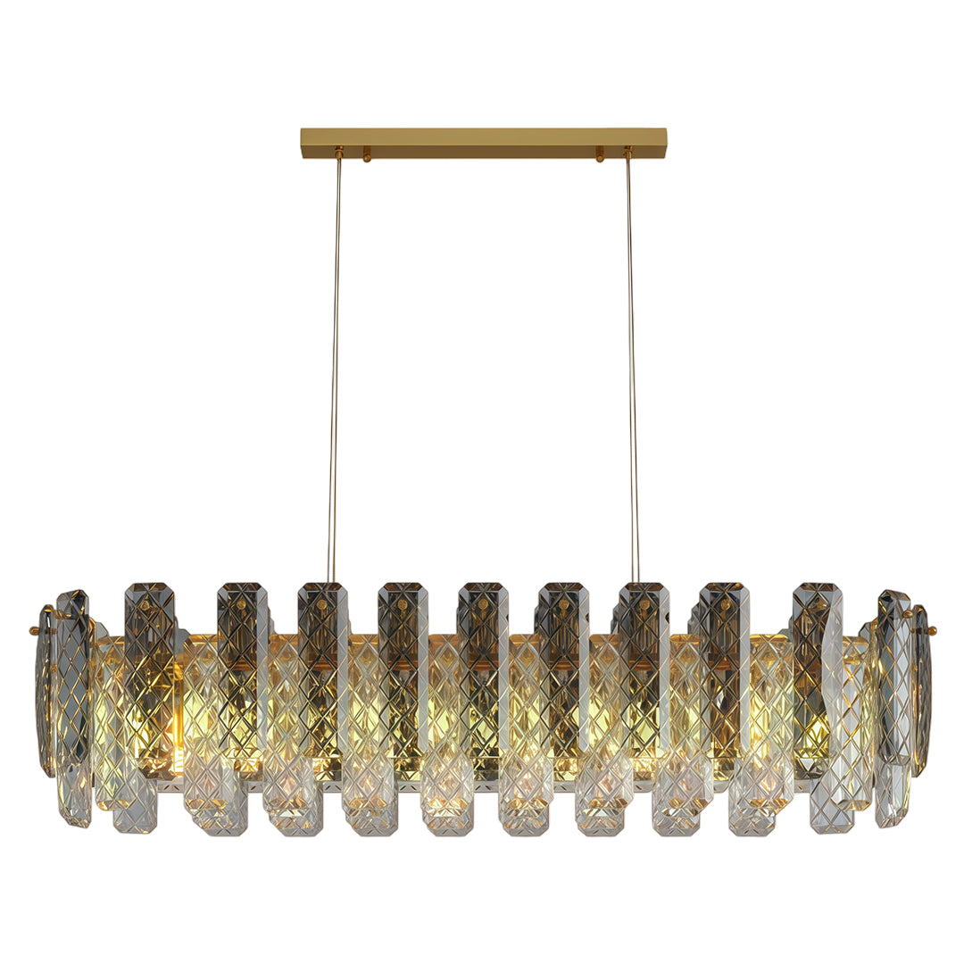 Contemporary Crystal Chandeliers Eye-Protecting Ceiling Light