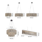 Crystal Chandelier Modern Minimalist Luxury Ceiling Light