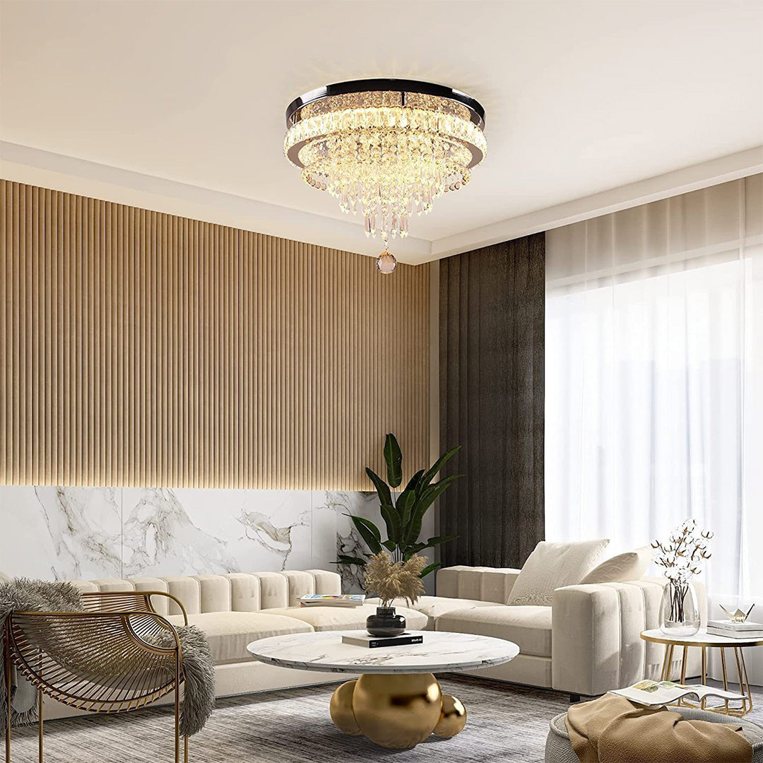 Gold Flush Mount Lights Modern Luxury Round Flush Mount Light