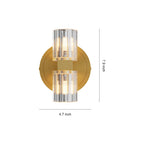 Crystal Wall Light Modern Luxury Metal Copper Lamp